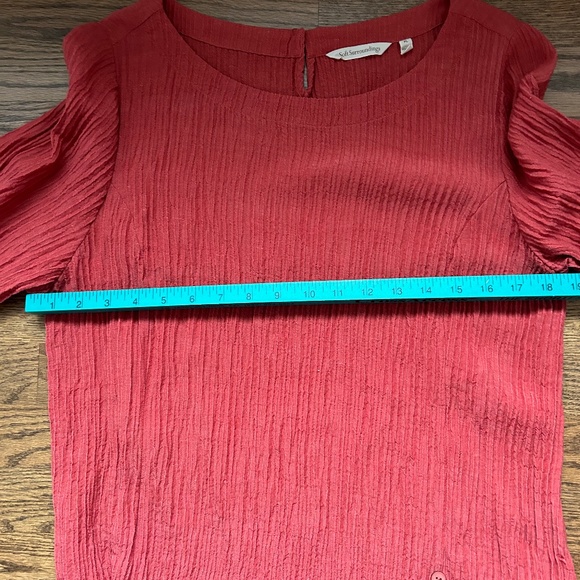 SOFT SURROUNDINGS PL TWO PIECE SET PANTS TUNIC ROSE CRINKLE GAUZE - Picture 3 of 9